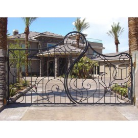 portail en fer forgé