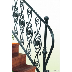 rampe d'escalier en fer forgé 01